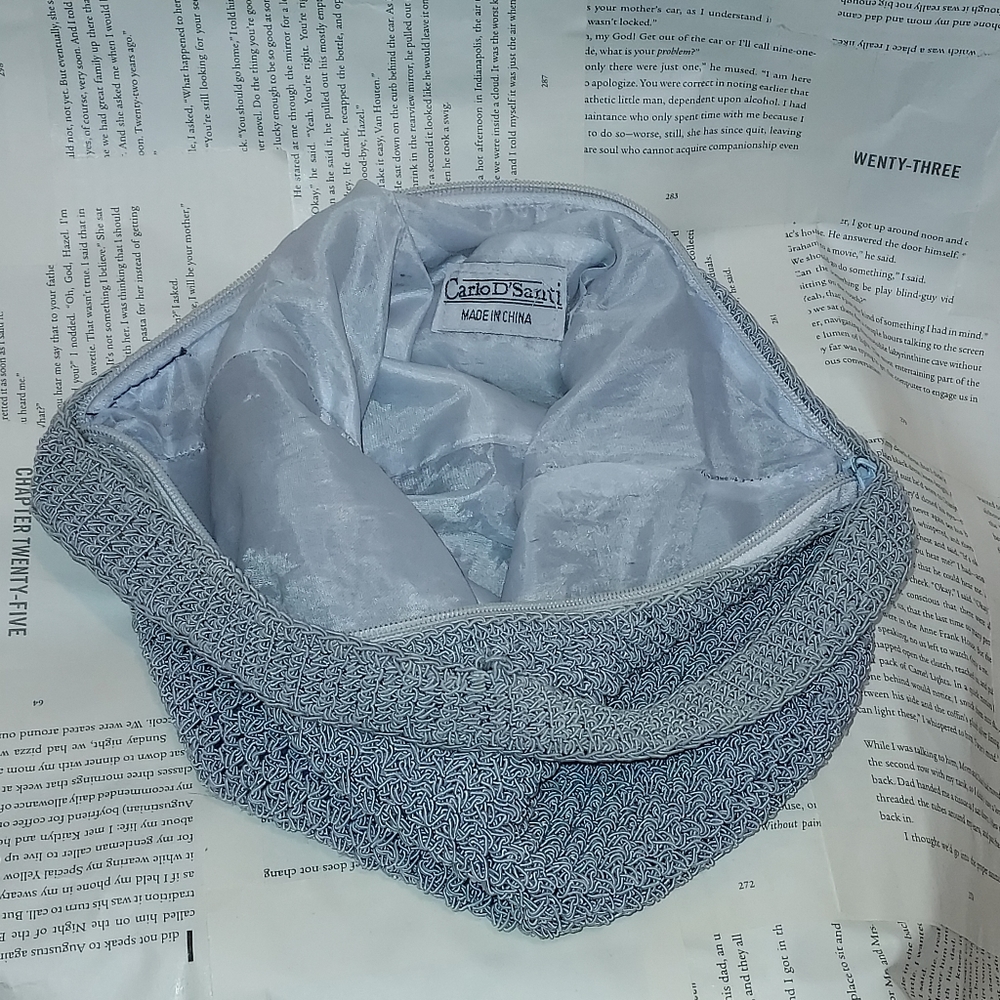 Light blue Carlo D'santi handbag